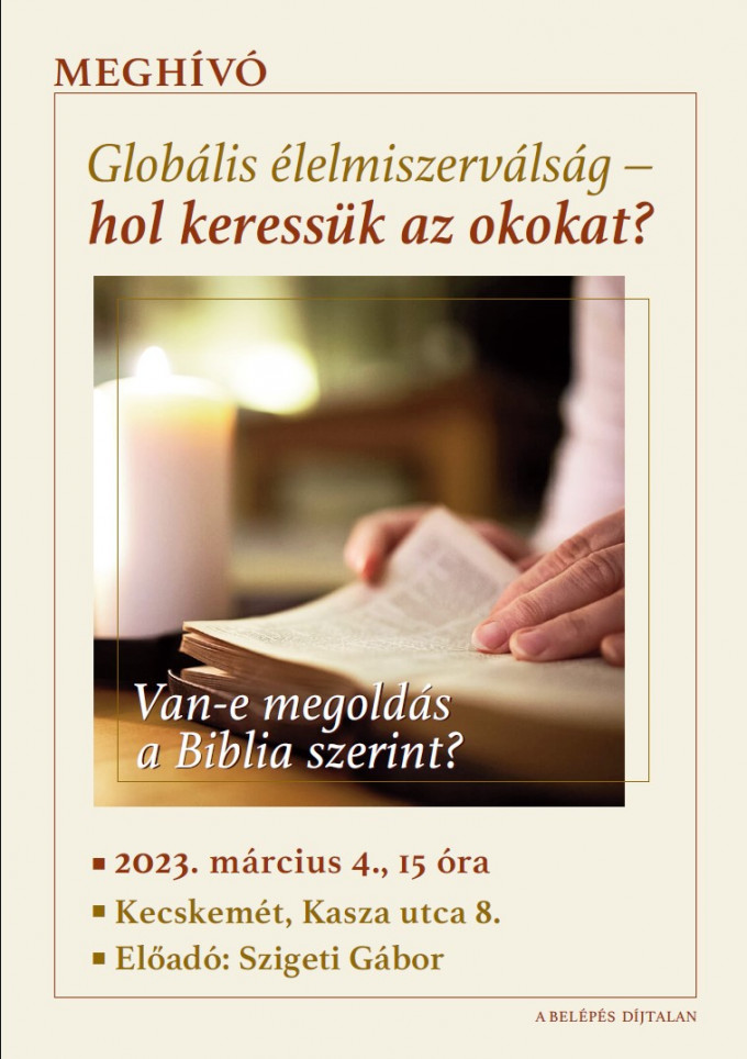 Globális élelmiszerválság – hol keressük az okokat?